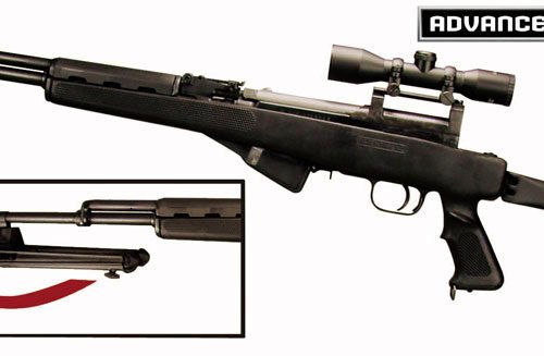 BIP0700.jpg ADV. TECH. BIPOD FOR SKS - FEATHERWEIGHT BLACK NYLON