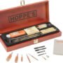 HOPPES DELUXE GUN CLEANING KIT - W/WOOD STORAGE CASE