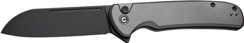 CIVIVI KNIFE CHEVALIER II 3.4" - GRAY ALUM HANDLE/BLACK STNWSH