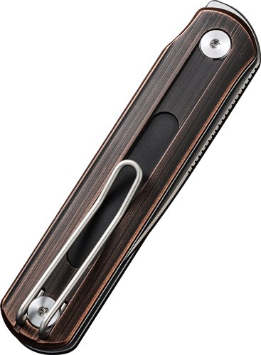 C210441_CLOSED.jpg CIVIVI KNIFE FOLDIS 2.67" BLK - HAND RUBBED COPPER/SILVER