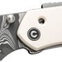 CIVIVI KNIFE VISION FG 3.54" - IVORY G-10/DAMASCUS BLADE