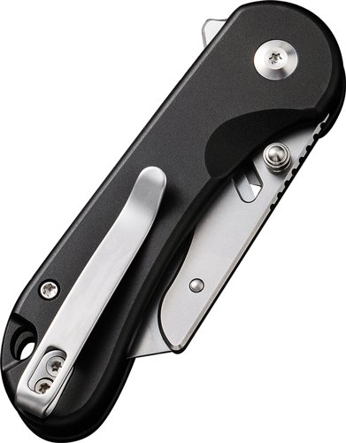 C23039B1_FOLDED_CLIP.jpg CIVIVI UTILITY KNIFE ELEMENTUM - 2.26" BLACK W/3 EXTRA BLADES