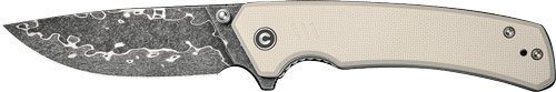 CIVIVI KNIFE MERIT 3.28" IVORY - G10/DAMASCUS LINER LOCK