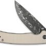 CIVIVI KNIFE MERIT 3.28" IVORY - G10/DAMASCUS LINER LOCK