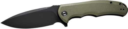 C803F.jpg CIVIVI KNIFE PRAXIS 3.75" OD - GREEN G10/BLACK STONEWASHED