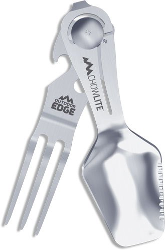 CWL20C_Half-Open.jpg OUTDOOR EDGE CHOWLITE W/ FULL - SIZE SPOON/FORK & 3 TOOLS