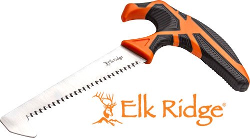 MC ELK RIDGE TREK 5" T-HANDLE - SAW WITH SHEATH BLK/ORG/SS