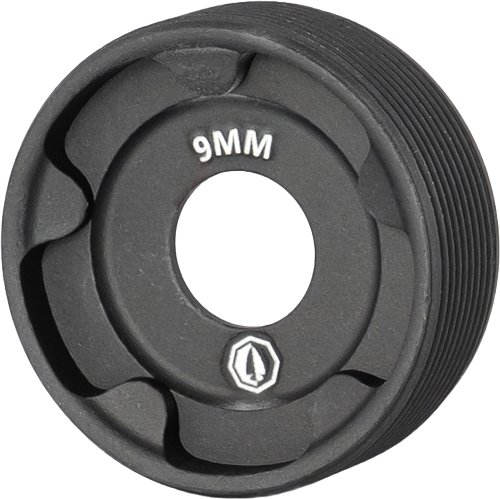 RUGGED SUPPRESSORS FRONT CAP - 9MM OBSIDIAN 9/45