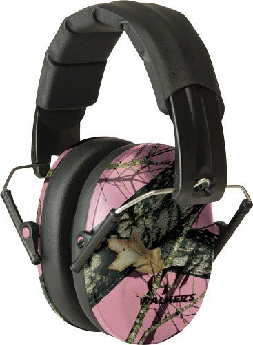 WALKERS MUFF SHOOTING PASSIVE - PRO-LOW PROFILE 22dB PINK CAMO