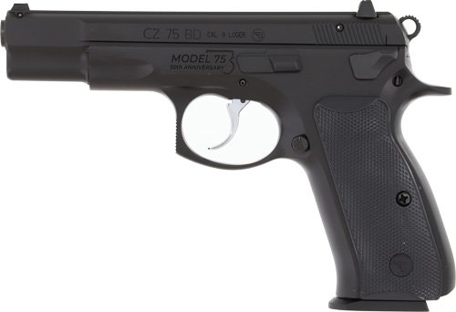 G01118_LEFT.jpg CZ 75-BD 50TH ANNIVERSARY 9MM - FS 10RD BLACK POLYCOTE FINISH