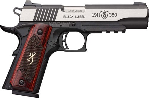 G051971492.jpg BROWNING 1911-380 BLACK LABEL - MEDALLION PRO 4.25"FS W/ RAIL
