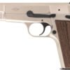 INGLIS P-35N HI-POWER 9MM - 4.7" BBL 2-15RD NICKEL/WOOD