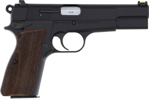 INGLIS P-35 HI-POWER 9MM - 4.7" BBL 2-15RD BLACK/WOOD