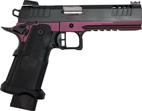 G1911DS9FSSCHY.jpg GLFA 1911DS SYNERGY 9MM 5" 20 - SHOT BLACK SLIDE CHERRY FRAME