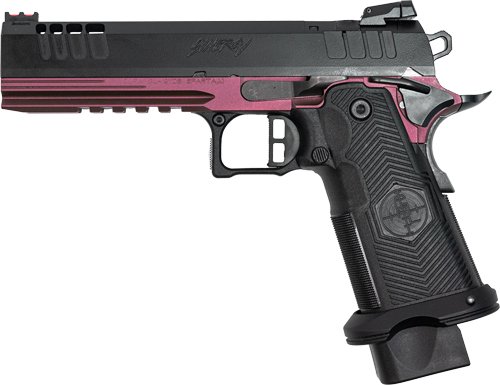 G1911DS9FSSCHY_LEFT.jpg GLFA 1911DS SYNERGY 9MM 5" 20 - SHOT BLACK SLIDE CHERRY FRAME