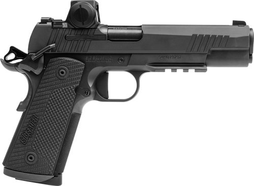 G1911XR45BXR3RX.jpg SIG 1911 X 45ACP 5" W/ROMEO-X - (2)8RD G10 STEEL BLACK