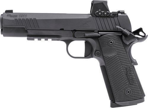 G1911XR45BXR3RX_LEFT.jpg SIG 1911 X 45ACP 5" W/ROMEO-X - (2)8RD G10 STEEL BLACK