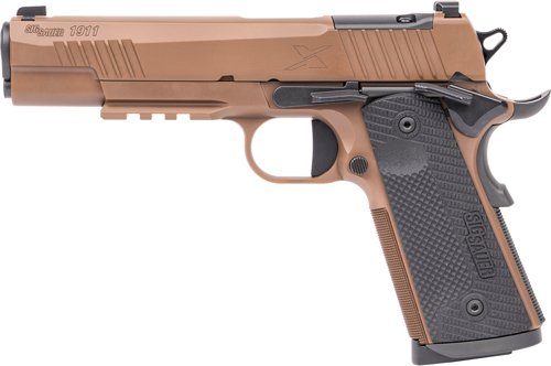 G1911XR45CXR3_LEFT.jpg SIG 1911 X 45ACP 5" XRAY3 - OR (2)8RD G10 STEEL COYOTE