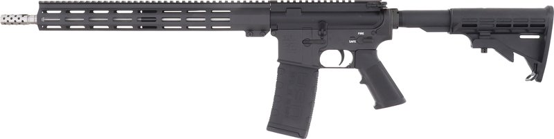 GLFA AR15 RIFLE 223 WYLDE - 16" S/S BBL BLACK