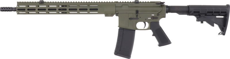 GLFA AR15 RIFLE 223 WYLDE - 16" NIT BBL OD GREEN