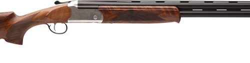 STEVENS 555E O/U 12GA 28" MC5 - SILVER ENGRAVED/WALNUT