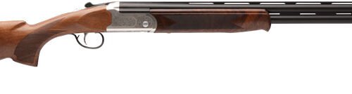 STEVENS 555E O/U 20GA 26" MC5 - SILVER ENGRAVED/WALNUT