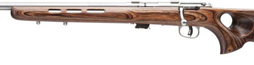 G25795.jpg SAVAGE MARK II-BTVLSS 22LR LH - 21" HB SS/BRN LAMINATE T-HOLE