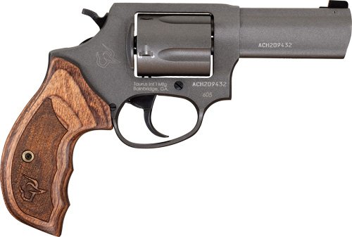 TAURUS 605 357MAG 3" FS - 5-SHOT TUNGSTEN CERAKOTE WOOD