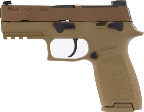 SIG P320 M18 9MM 3.9" NITE SGT - OR (3)10RD COYOTE CA COMPLIANT