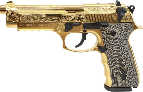 G390088_LEFT_1 GIRSAN REGARD MC DELUXE 9MM - ADJ SIGHT 18RD GOLD ENGRAVED