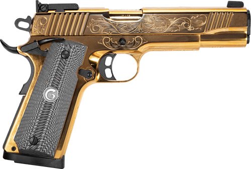 G390093_2.jpg GIRSAN MC1911 MATCH GOV'T - ENGRAVED 45ACP ADJ. SGT GOLD