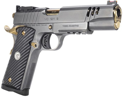 G390199_ANGLE_1.jpg GIRSAN MC1911 NEGOTIATOR 45ACP - MATCH TITANIUM/GOLD 8RD TALO