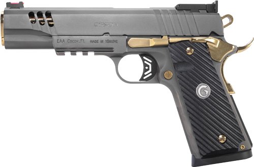 G390199_LEFT_2.jpg GIRSAN MC1911 NEGOTIATOR 45ACP - MATCH TITANIUM/GOLD 8RD TALO