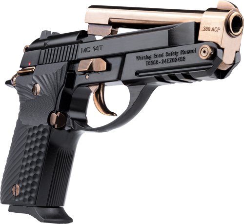 G390877_OPEN_RIGHT_1.jpg GIRSAN MC14T COLORWAY 380ACP - G10 13RDS ROSE GOLD/GLOSS BLK