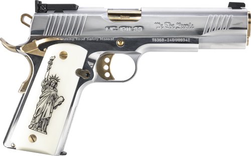 GIRSAN MC1911S WE THE PEOPLE - 9MM GOVT 5" CHROME/GOLD 9RD