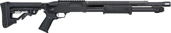 MOSSBERG 590R TACTICAL 12GA - 18.5" 6RD ADJ STK CYL