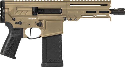 CMMG PISTOL DISSENT MK4 5.7X28 - MM 6.5" 32RD COYOTE TAN
