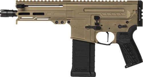 CMMG PISTOL DISSENT MK4 5.7X28 - MM 6.5" 32RD COYOTE TAN