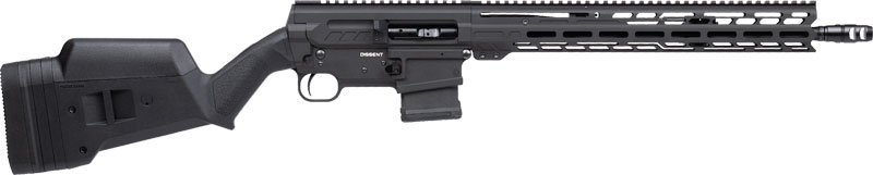 G55A520BAB_1 CMMG RIFLE DISSENT BR4 5.56MM - 16" 10RD MAGPUL SGA STOCK BLK