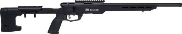 SAVAGE B22 PRECISION 22WMR 18" - HB MDT CHASSIS W/RAIL BLACK