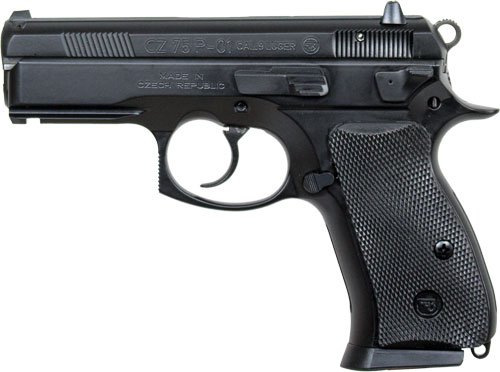 CZ 75 P-01 9MM FS 15RD MAG - DECOCKER BLACK POLYCOAT