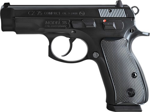 CZ 75 COMPACT 50TH ANNIVERSARY - 9MM FS 15RD BLACK POLYCOTE