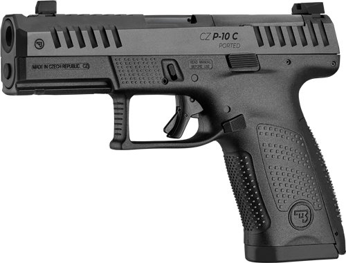 G91578_LEFT CZ P-10 C OR PORTED 9MM 4" FS - 15-SHOT BLACK