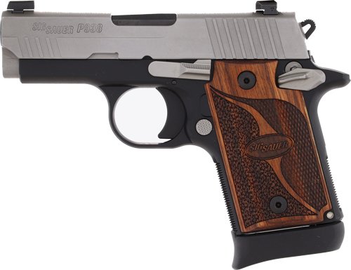 SIG P938 9MM 3" SAO XRAY3 - 6/7RD TWO-TONE/WALNUT