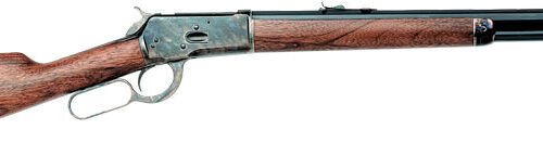 GAS611.jpg CIMARRON 1892 45LC 20" OCT. - CASE COLORED/BLUED WALNUT