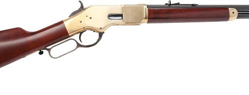 GCA202.jpg CIMARRON 1866 YELLOWBOY 22LR - 24" OCTAGON BRASS/BLUED WALNUT