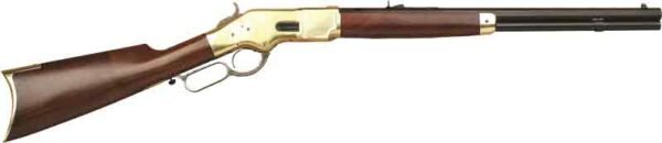 GCA221.jpg CIMARRON 1866 YELLOWBOY 38SP - 20" OCTAGON BRASS/BLUED WALNUT
