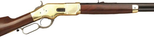 GCA225.jpg CIMARRON 1866 YELLOWBOY 38-40 - 20" OCTAGON BRASS/BLUED WALNUT