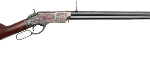 CIMARRON 1860 HENRY 45LC - 24" STEEL FRAME BLUED WALNUT