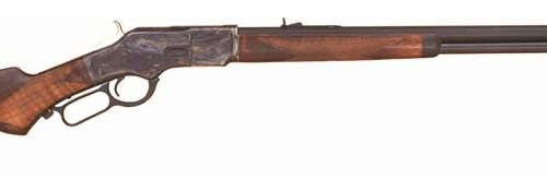 CIMARRON 1873 DELUXE 44/40 WIN - 24" OCTAGON CC/BLUED PG WALNUT